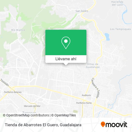 Mapa de Tienda de Abarrotes El Guero