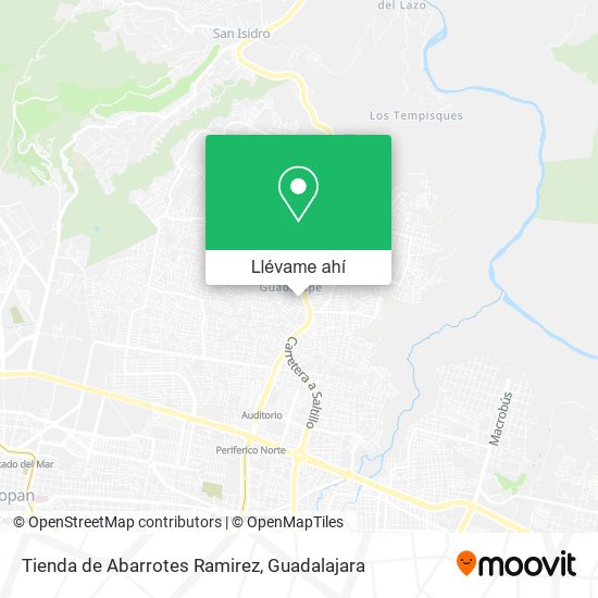 Mapa de Tienda de Abarrotes Ramirez