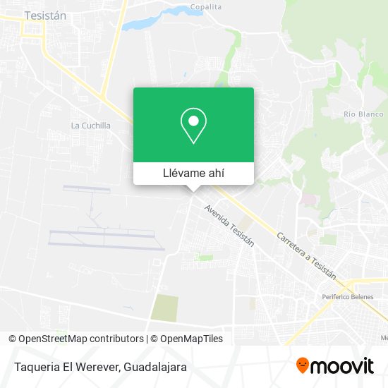 Mapa de Taqueria El Werever