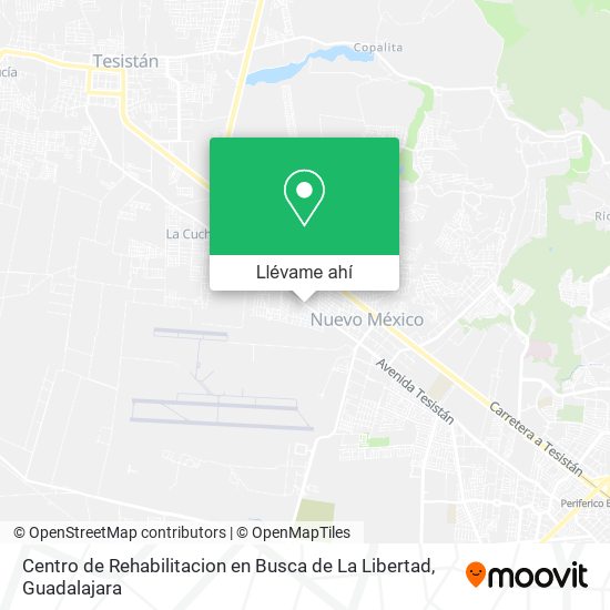 Mapa de Centro de Rehabilitacion en Busca de La Libertad