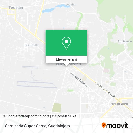 Mapa de Carniceria Super Carne