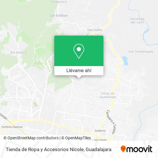 Mapa de Tienda de Ropa y Accesorios Nicole