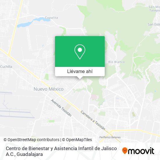 Mapa de Centro de Bienestar y Asistencia Infantil de Jalisco A.C.