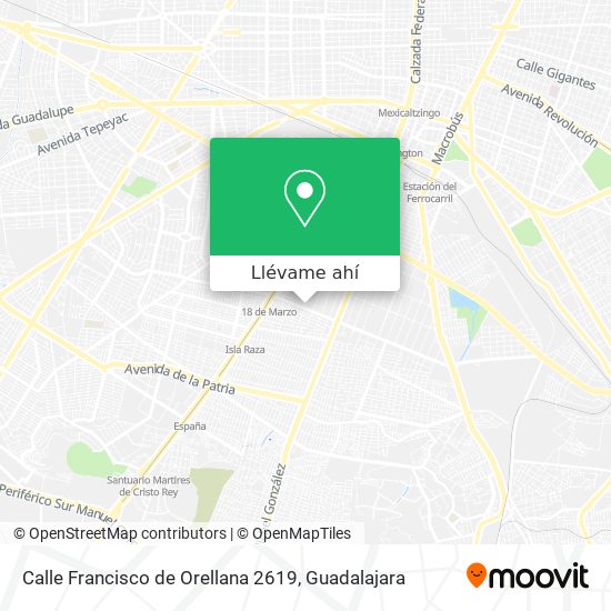 Mapa de Calle Francisco de Orellana 2619
