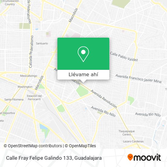 Mapa de Calle Fray Felipe Galindo 133