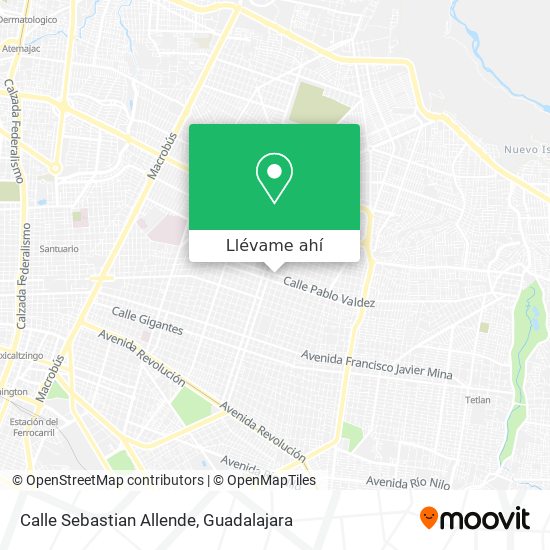 Mapa de Calle Sebastian Allende