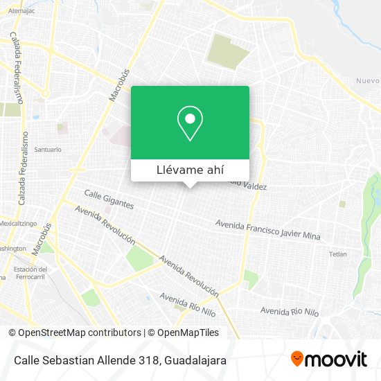 Mapa de Calle Sebastian Allende 318