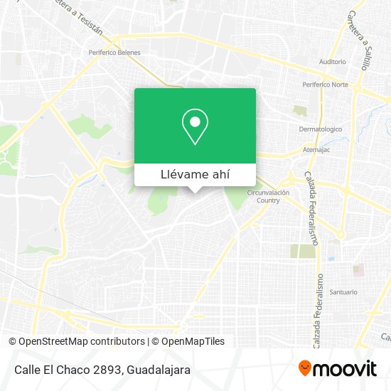 Mapa de Calle El Chaco 2893