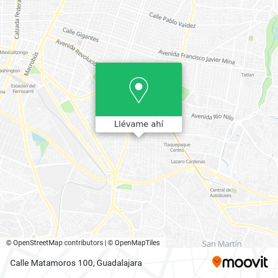 Mapa de Calle Matamoros 100