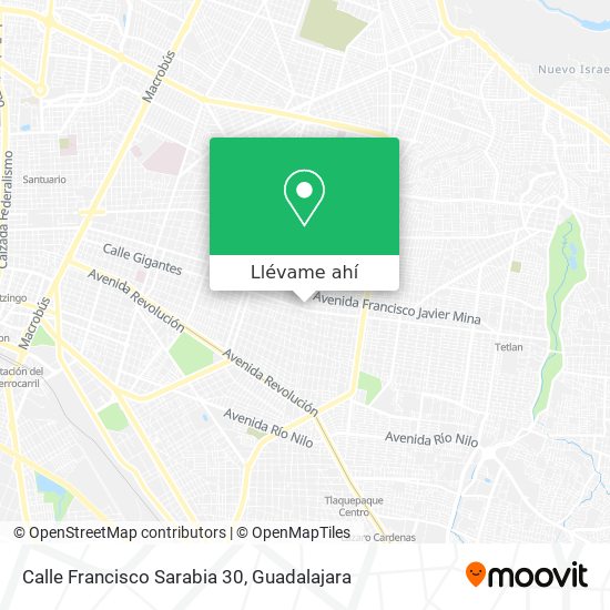 Mapa de Calle Francisco Sarabia 30