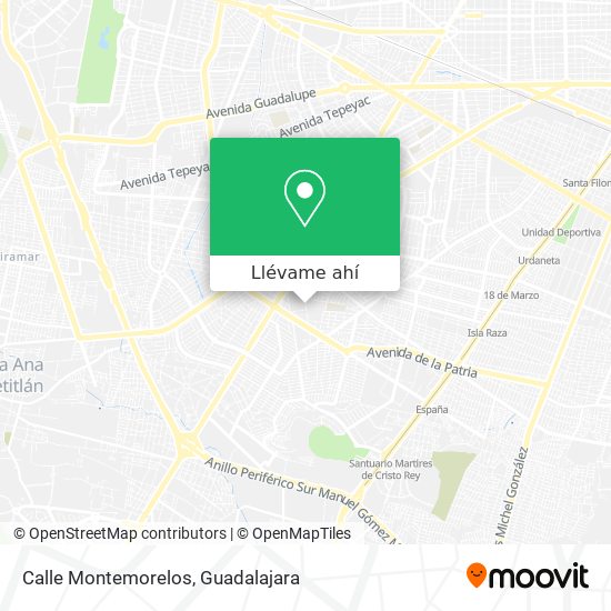Mapa de Calle Montemorelos