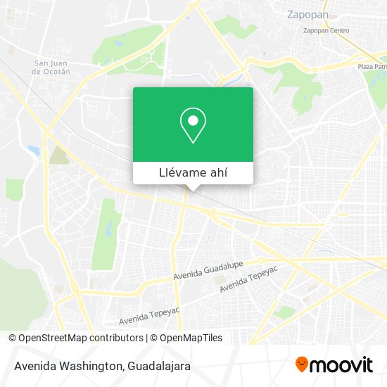 Mapa de Avenida Washington