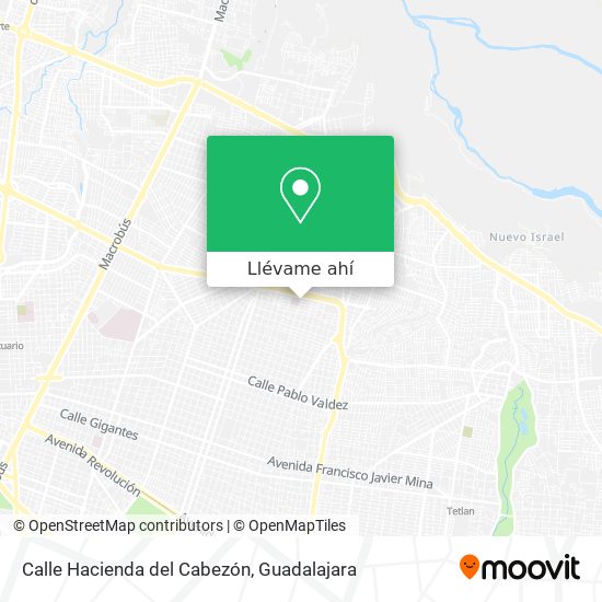 Mapa de Calle Hacienda del Cabezón