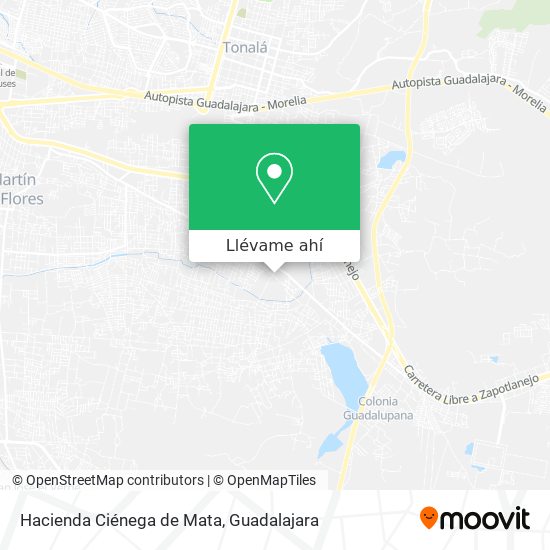 Mapa de Hacienda Ciénega de Mata