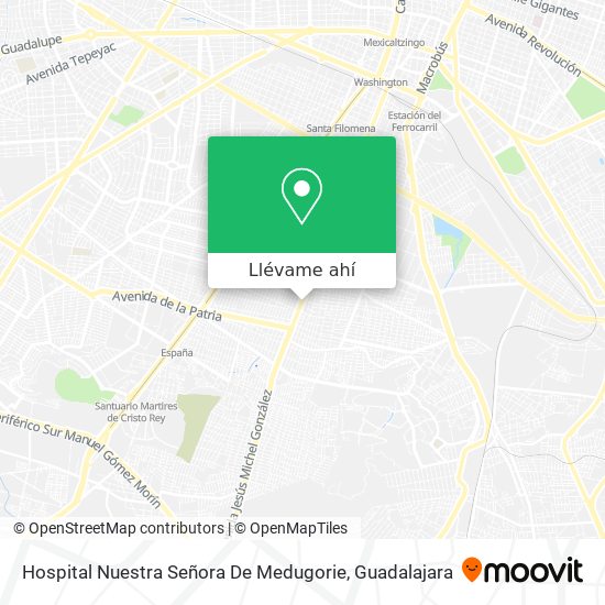 Mapa de Hospital Nuestra Señora De Medugorie