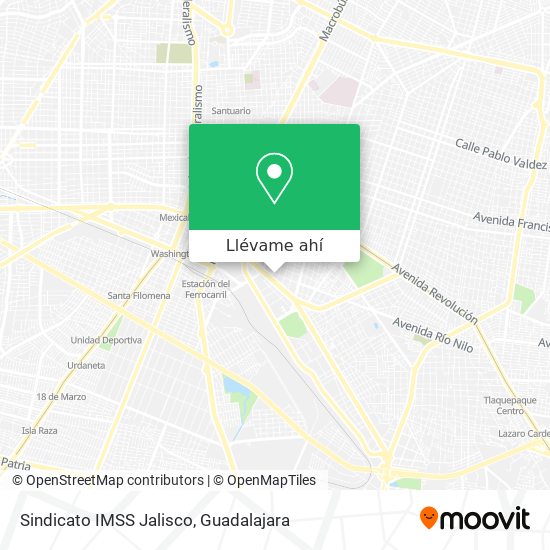 Mapa de Sindicato IMSS Jalisco