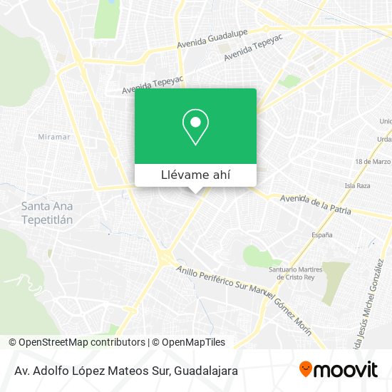 Mapa de Av. Adolfo López Mateos Sur