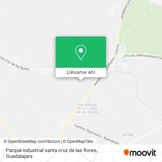 Cómo llegar a Parque industrial santa cruz de las flores en Tlajomulco De  Zúñiga en Autobús?