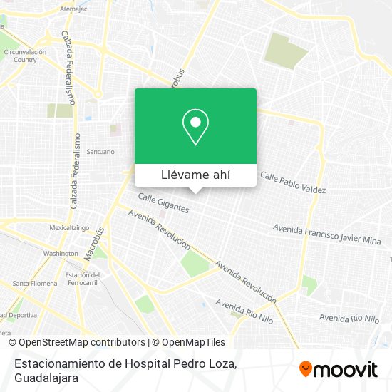 Mapa de Estacionamiento de Hospital Pedro Loza