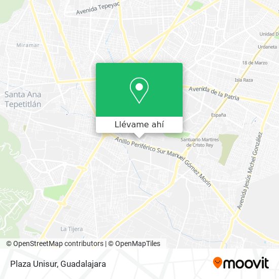 Mapa de Plaza Unisur