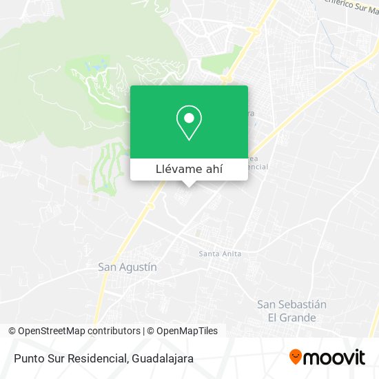 Cómo llegar a Punto Sur Residencial en Zapopan en Autobús?