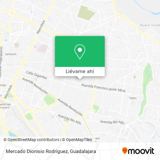 Mapa de Mercado Dionisio Rodriguez
