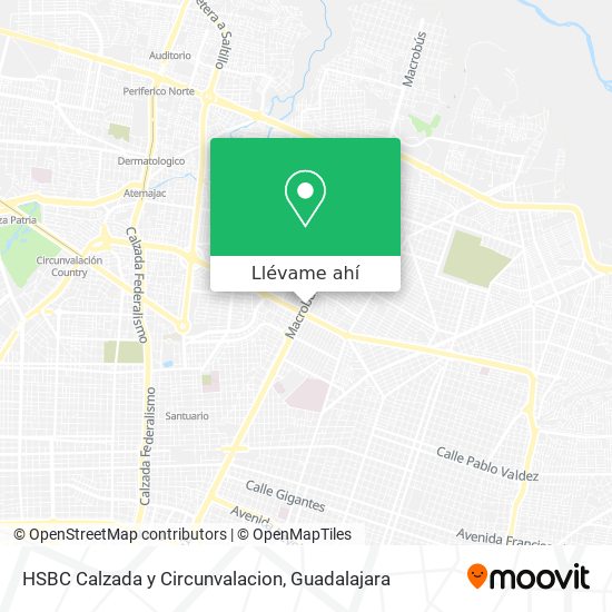 Mapa de HSBC Calzada y Circunvalacion