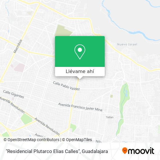 Mapa de "Residencial Plutarco Elias Calles"
