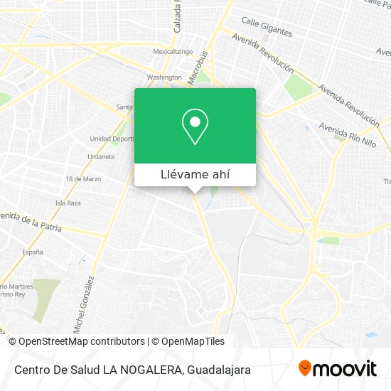 Mapa de Centro De Salud LA NOGALERA