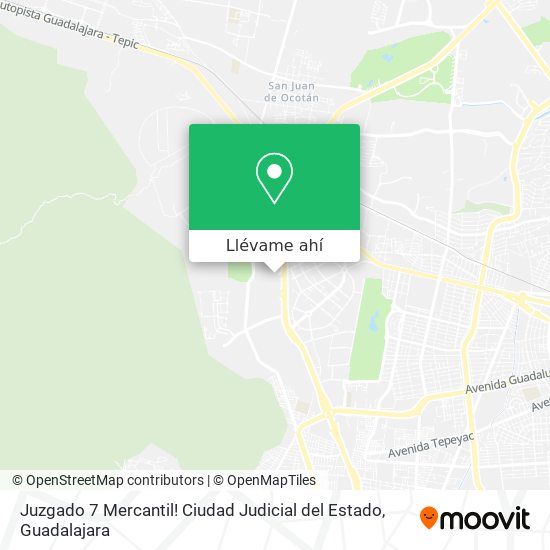 Mapa de Juzgado 7 Mercantil! Ciudad Judicial del Estado