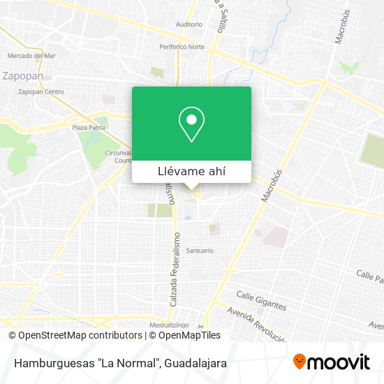 Mapa de Hamburguesas "La Normal"