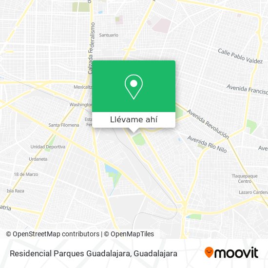 Mapa de Residencial Parques Guadalajara