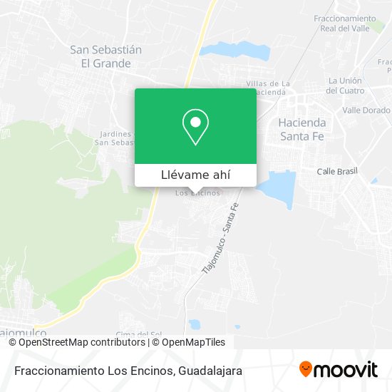 Mapa de Fraccionamiento Los Encinos