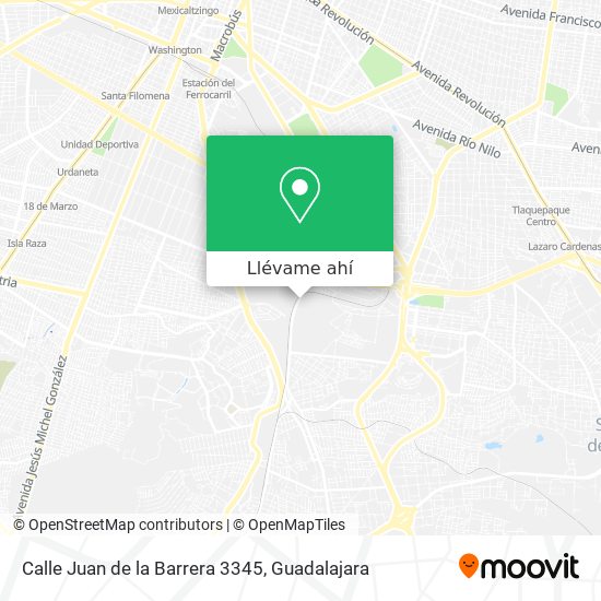 Mapa de Calle Juan de la Barrera 3345