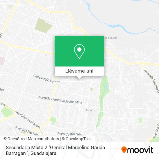 Mapa de Secundaria Mixta 2 "General Marcelino Garcia Barragan "