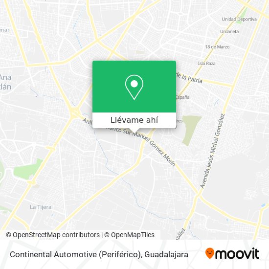 Mapa de Continental Automotive (Periférico)