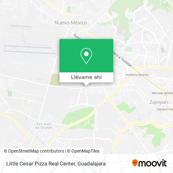 Mapa de Little Cesar Pizza Real Center