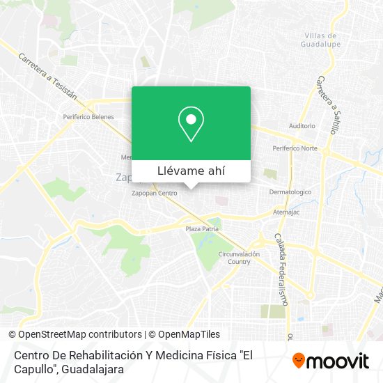 Mapa de Centro De Rehabilitación Y Medicina Física "El Capullo"