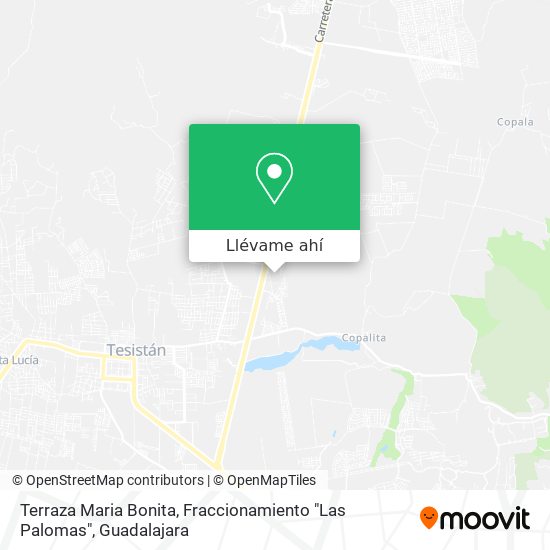 Mapa de Terraza Maria Bonita, Fraccionamiento "Las Palomas"