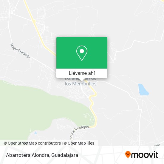 Mapa de Abarrotera Alondra