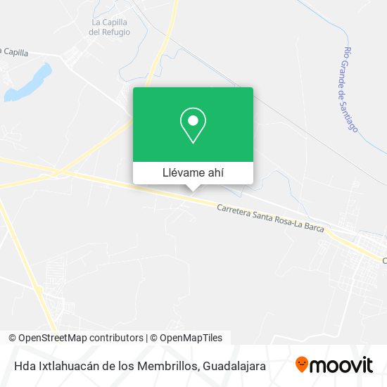 Mapa de Hda Ixtlahuacán de los Membrillos