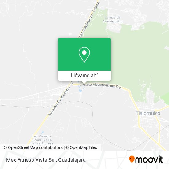 Mapa de Mex Fitness Vista Sur