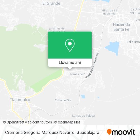 Mapa de Cremeria Gregoria Marquez Navarro