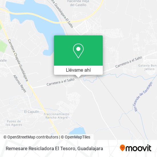 Mapa de Remesare Resicladora El Tesoro