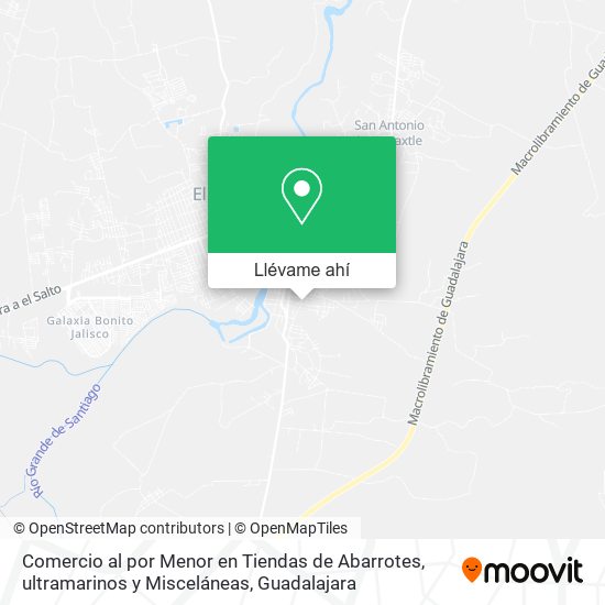 Mapa de Comercio al por Menor en Tiendas de Abarrotes, ultramarinos y Misceláneas