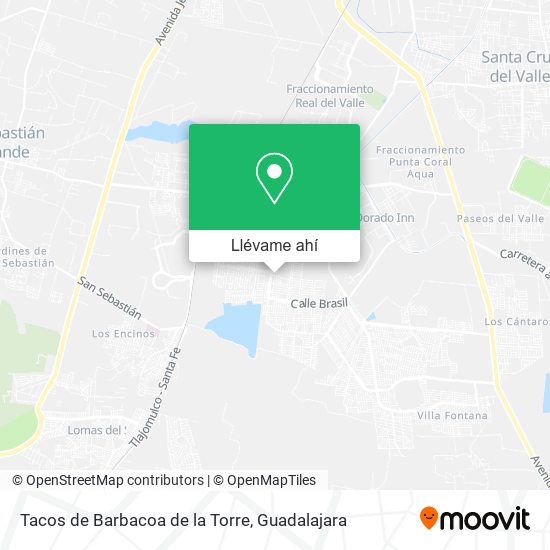 Mapa de Tacos de Barbacoa de la Torre