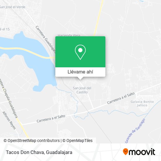 Mapa de Tacos Don Chava