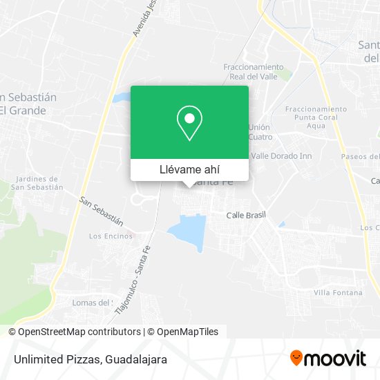 Mapa de Unlimited Pizzas