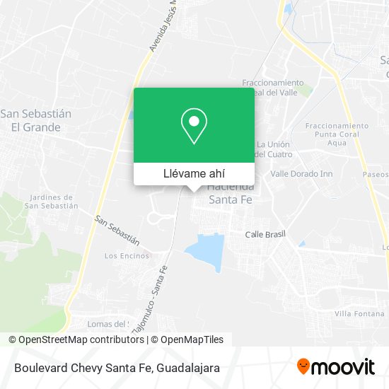 Mapa de Boulevard Chevy Santa Fe