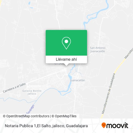 Mapa de Notaria Publica 1,El Salto, jalisco